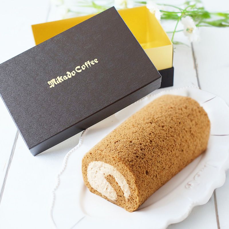 冷凍 旧軽モカロールケーキ ミカド珈琲オンラインストア