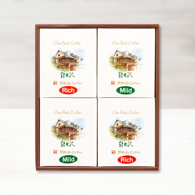 ドリップバッグコーヒーギフトマイルドブレンド【8枚】とリッチブレンド【8枚】OP-20〈各1枚：8g〉